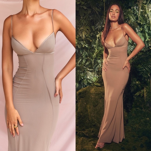 House of CB Dresses & Skirts - HOUSE OF CB 'Loren' Latte Corset Maxi Dress
